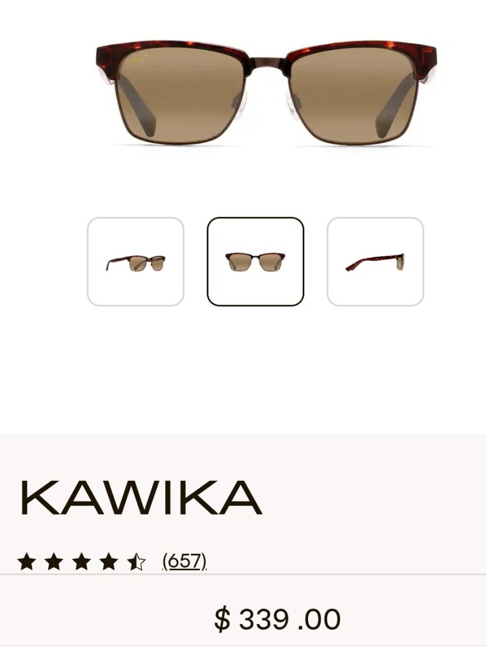 Maui Jim's  Jim Kawika Polarized Sunglasses